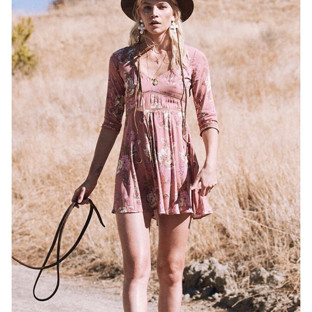 Spell Rosa 90s Play Dress Blush (s) euc RARE vintage spell